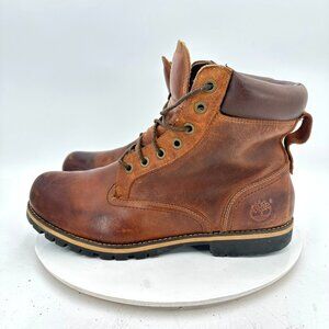 Timberland Rugged 6-Inch Men Size 11 74134 Brown Grain Leather Waterproof Boot